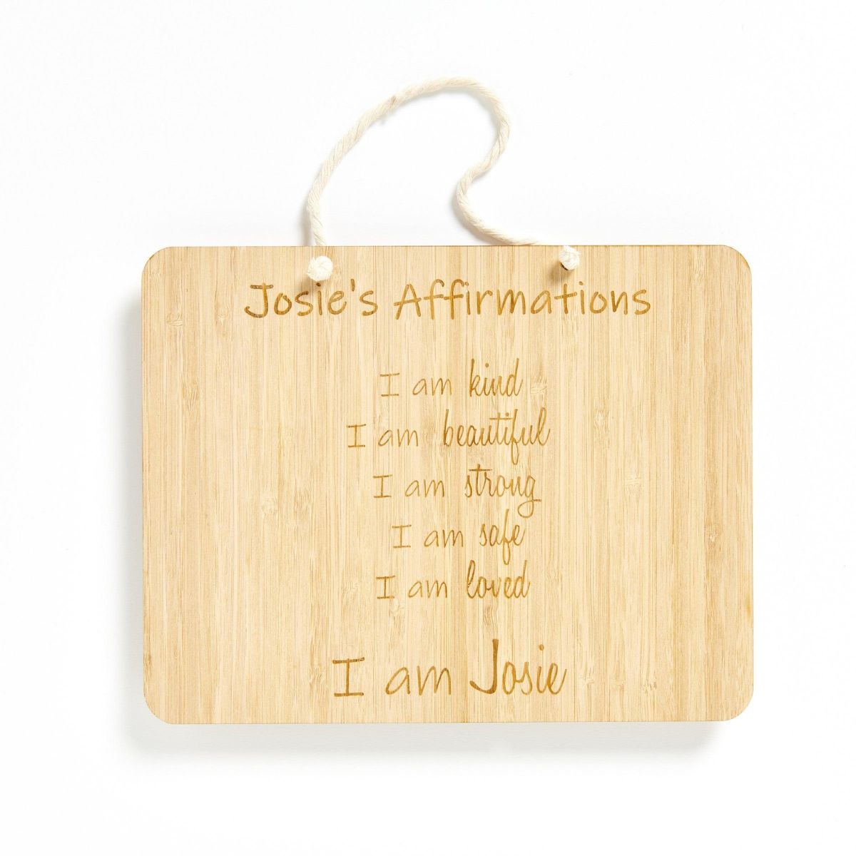 Personalised Affirmation Sign - Topsy Curvvy Co