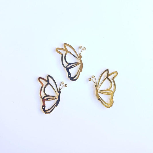 Golden Butterflies - Set of 6 - Topsy Curvvy Co