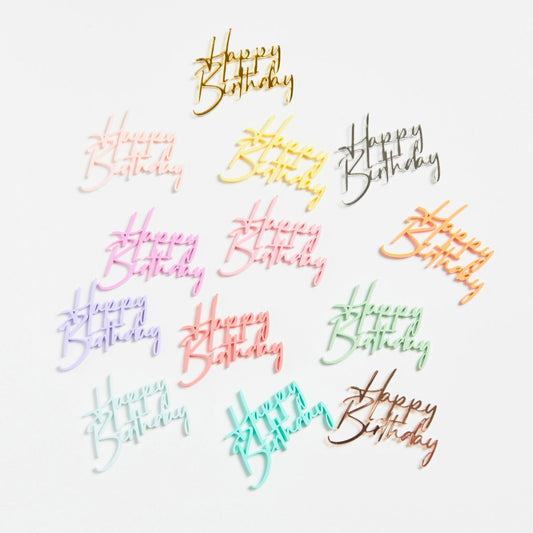Happy Birthday Plaque - Topsy Curvvy Co