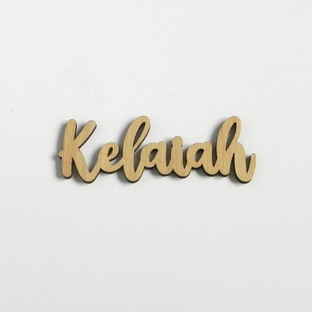 Custom Bamboo Name Plaque - Topsy Curvvy Co