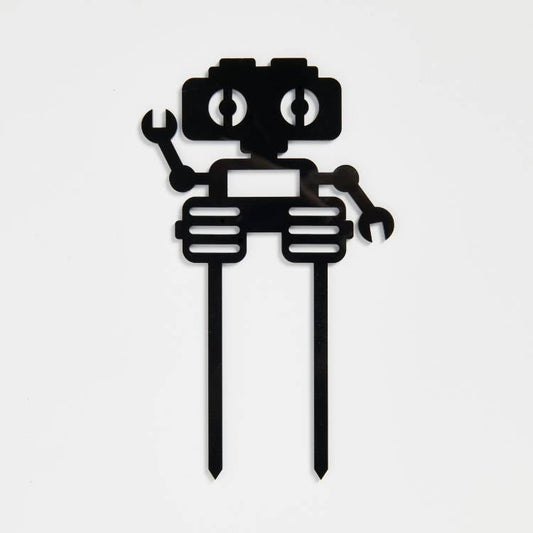 Personalised Robot Cake Topper - Topsy Curvvy Co